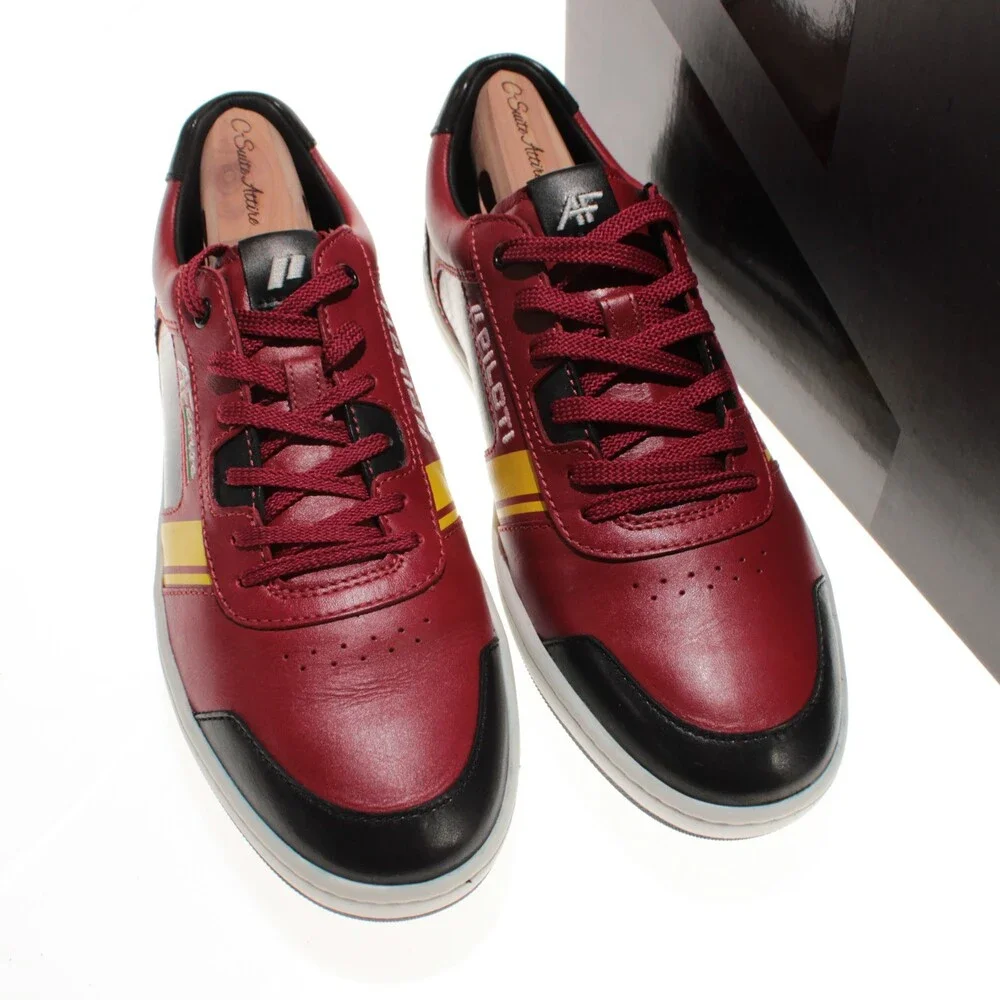 Piloti NWB Competizione AF Corse Driving Sneakers Size 9 US in Red Leather